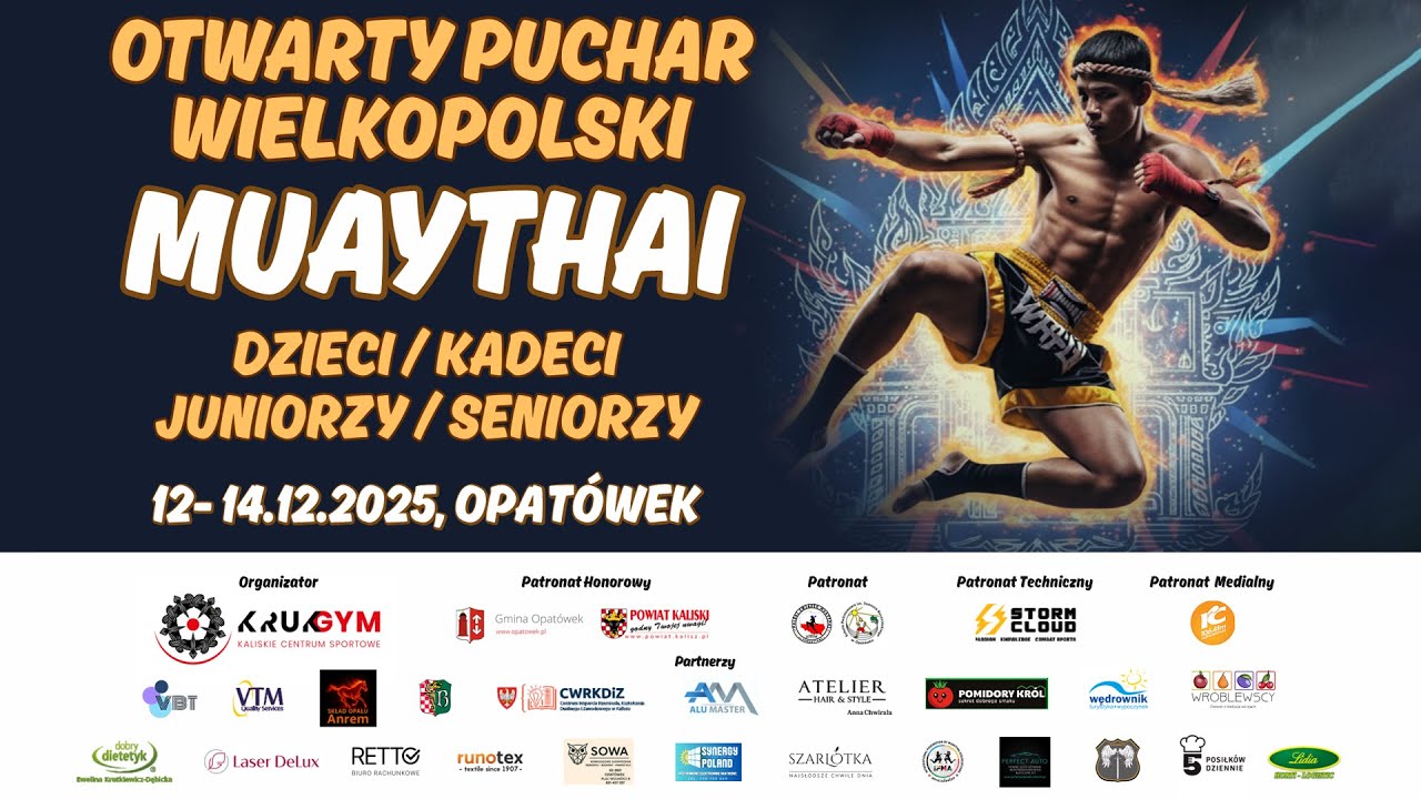 Otwarty Puchar Wielkopolski Muaythai PZMT - Ring B 14.12.2025