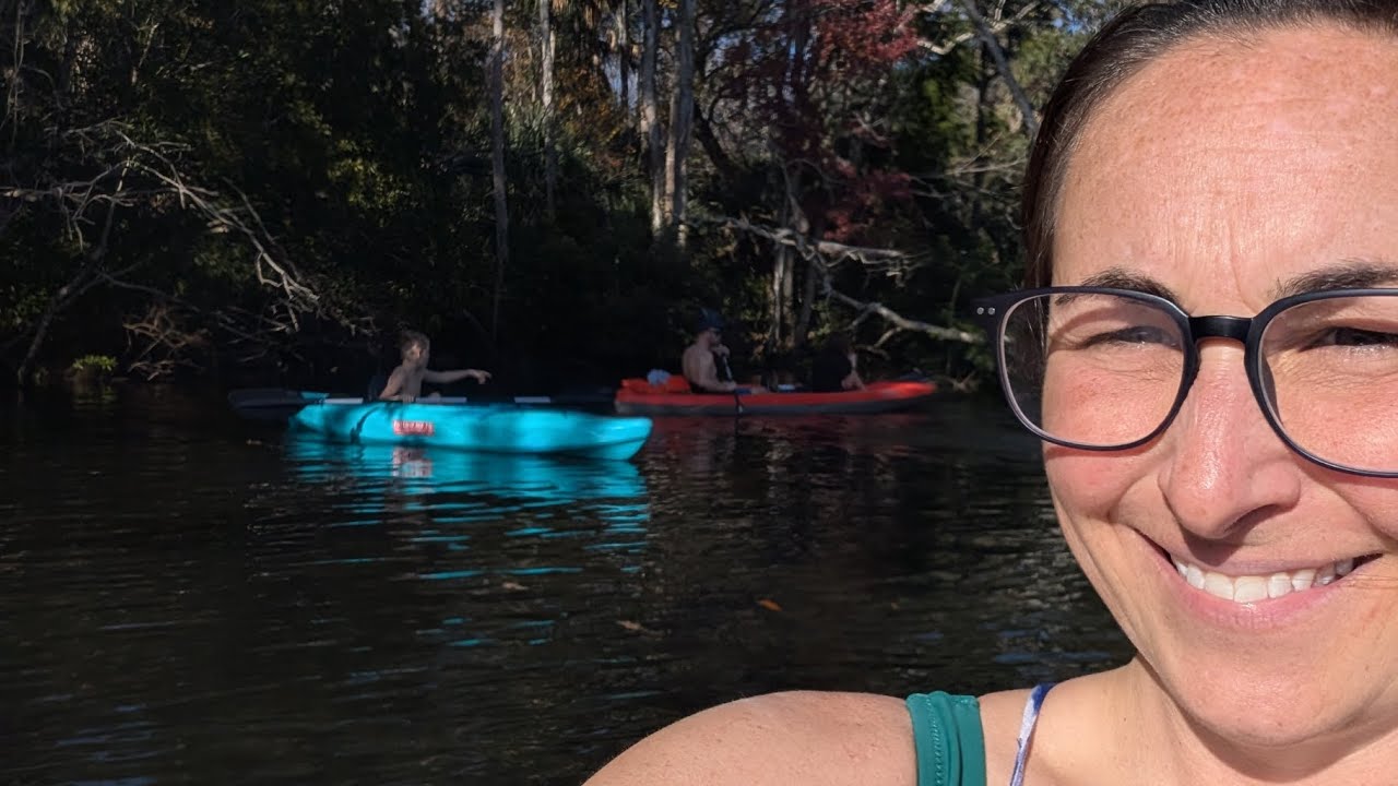 Seven sisters Springs Florida swimming through the tunnels December 2025 with kids!