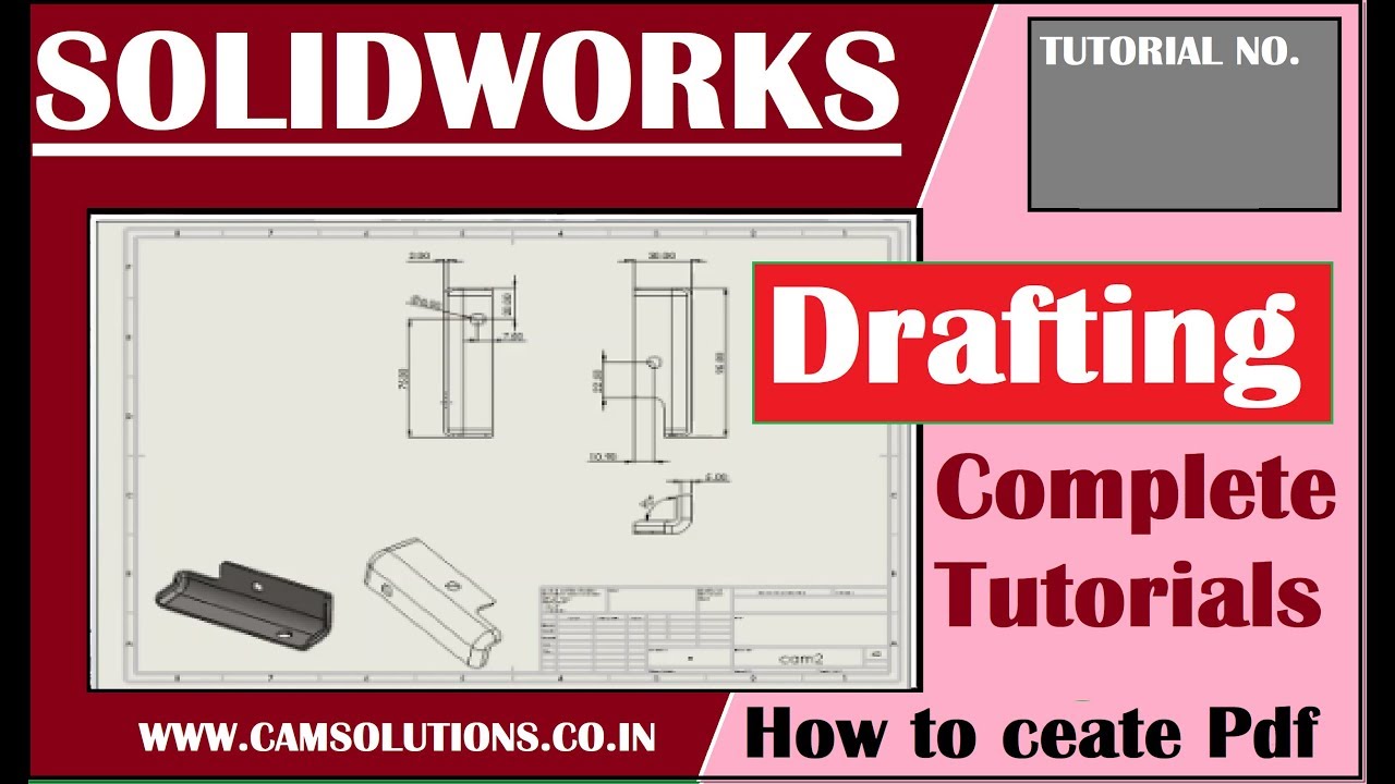 Solidworks Tutorial| Solidworks Drawing Tutorials | Drafting in Solidworks | Solidworks