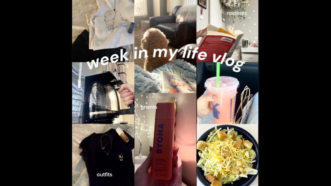 WEEK IN MY LIFE VLOG ~ grwms, school, outfits, routines, shopping