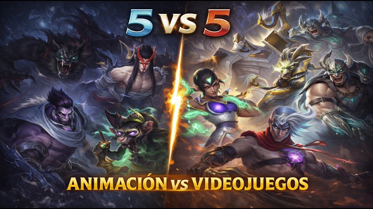 5 VS 5 | ANIMACIÓN VS VIDEOJUEGOS
