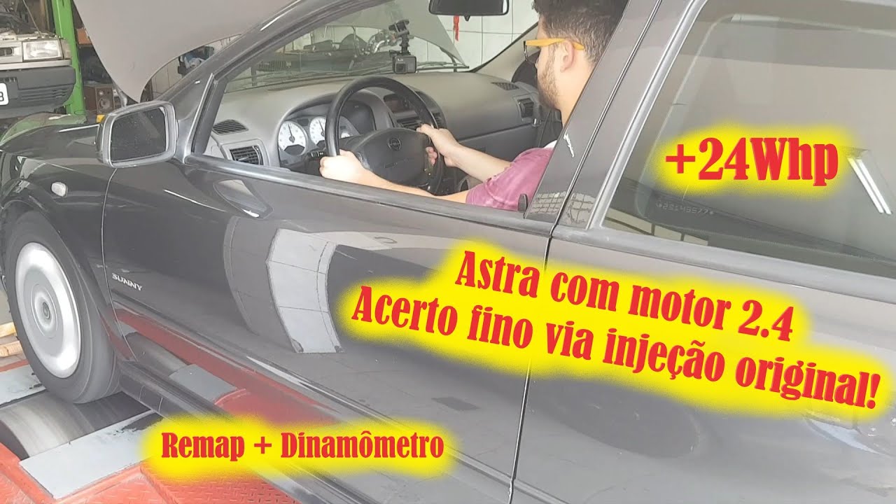 Astra 2.4 acertado na injeção original! Remap pra Álcool + coletor de plástico + TBI nova!