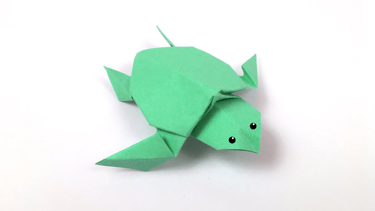 Origami Turtle - Tutorial - How to make an origami turtle - 4K High quality video