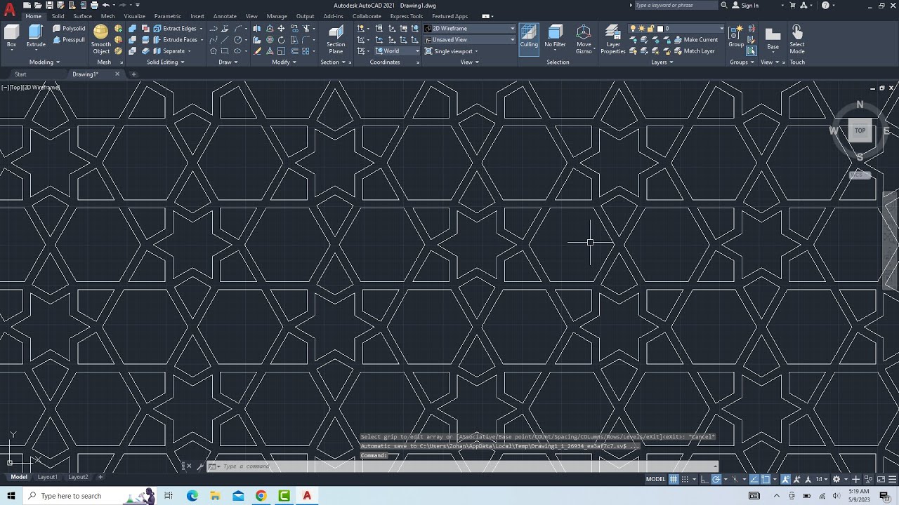AutoCAD Arabic Islamic Style Pattern for CNC Router and Laser Cutting Jali - QasimCAD