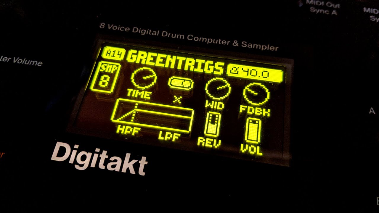 Digitakt - Using Green Trigs/Lock Trigs to Create Evolving Ambience and Textures