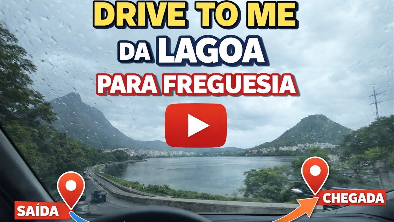 DIRIGINDO NA CHUVA PELO RIO 🌧️ | Da Lagoa até a Freguesia 🚗 Drive With Me 4K