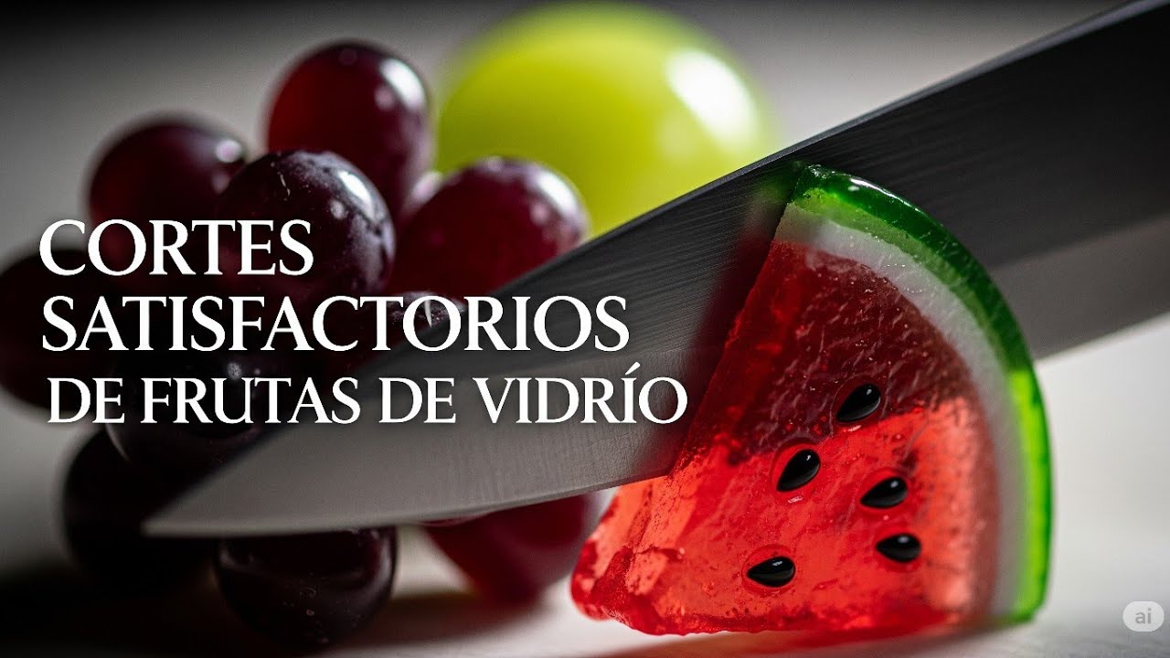 C&oacute;mo Hacer V&iacute;deos ASMR con Google Veo3 ( cortes Satisfactorios De Frutas Hechas Con Vidrio)