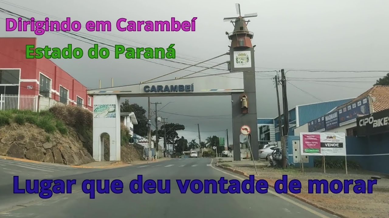 Conhecendo Carambeí, no estado do Paraná, dirigindo até o lindo Parque Histórico de Carambeí.