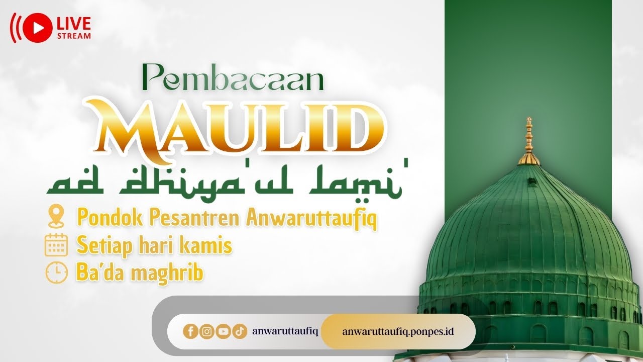 🔴LIVE | PEMBACAAN MAULID NABI S.A.W DI PP.ANWARUTTAUFIQ