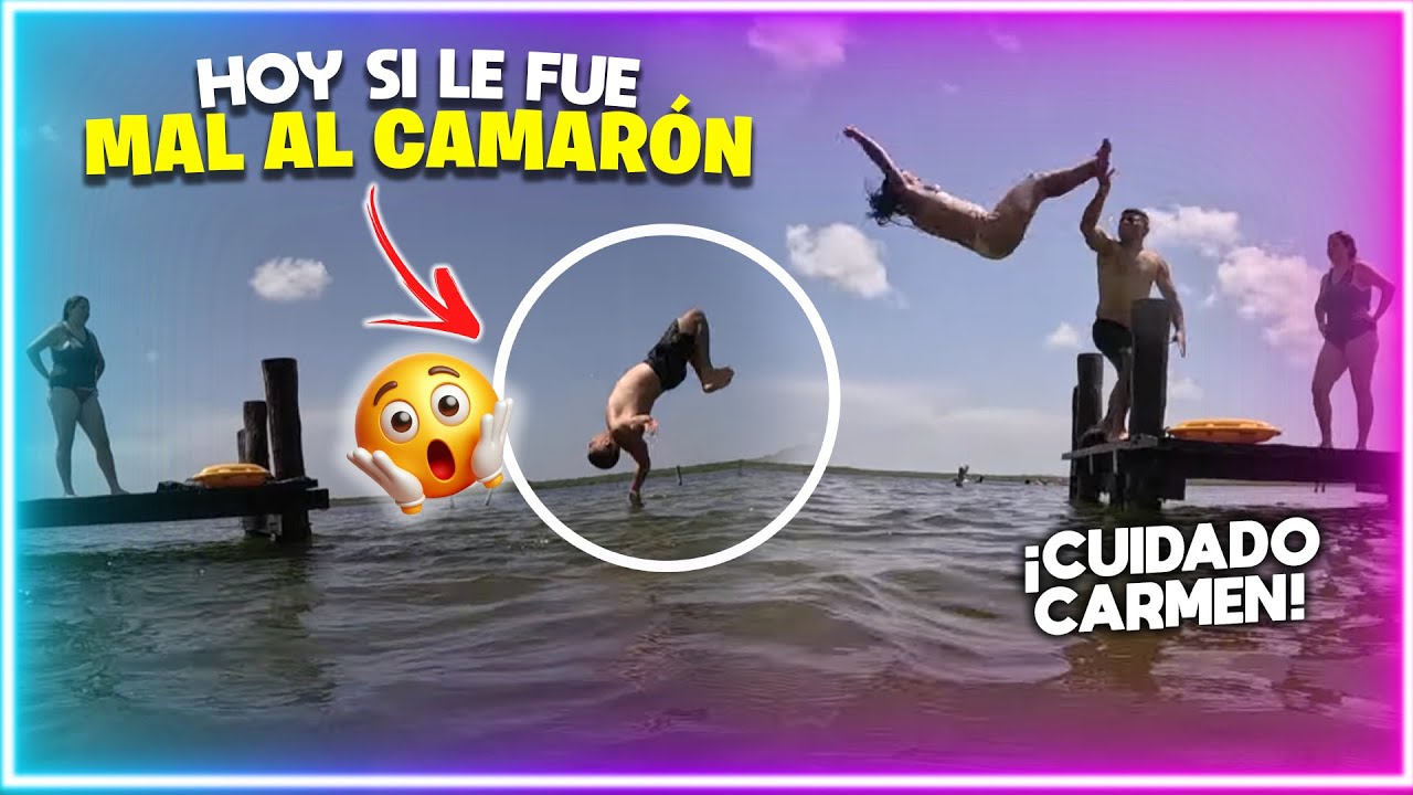 TE ATREVERÍAS HACER ALGO ASÍ? a Camarón lo dejo quieto el golpe que se dio ¡ESO DOLIÓ!