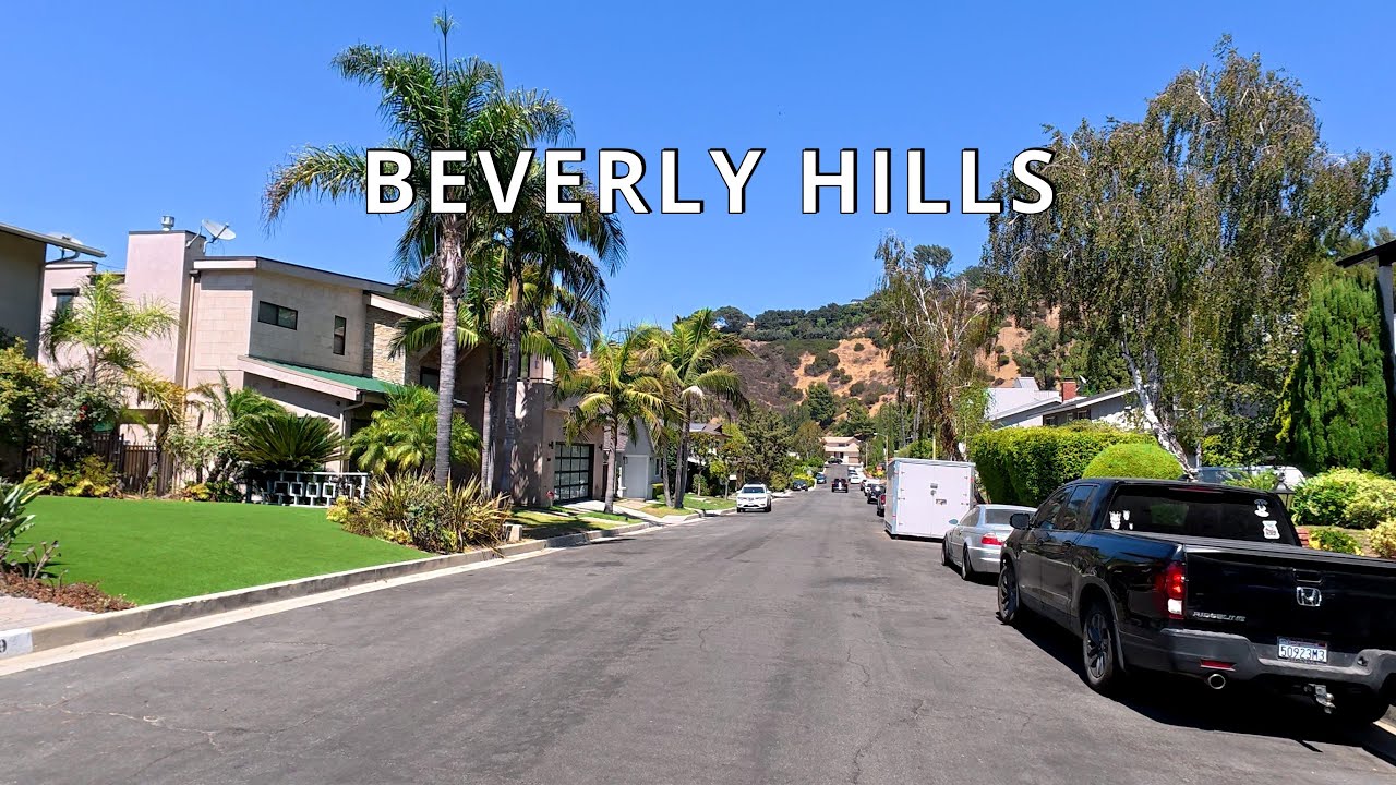 Driving Beverly Hills, Hollywood Hills, Studio City, Los Angeles CA
