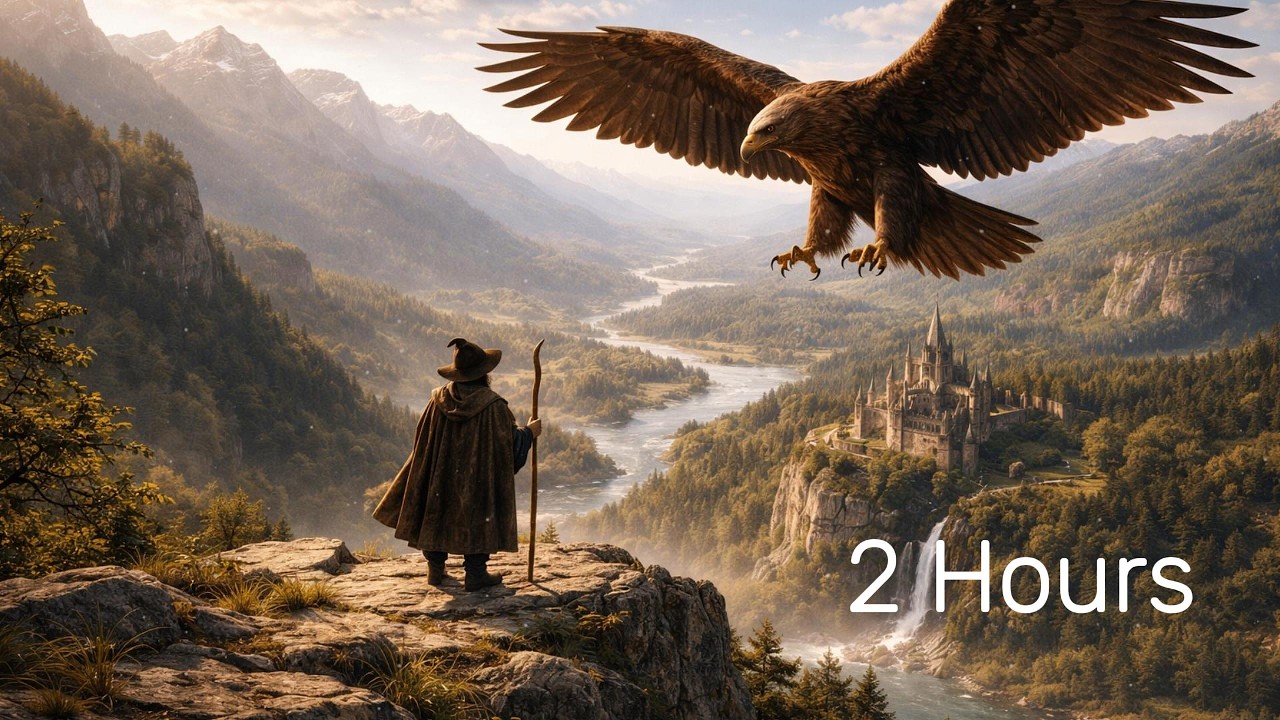 Wings of a New Dawn | 2 Hours Calm Orchestral Medieval Fantasy Music for Study