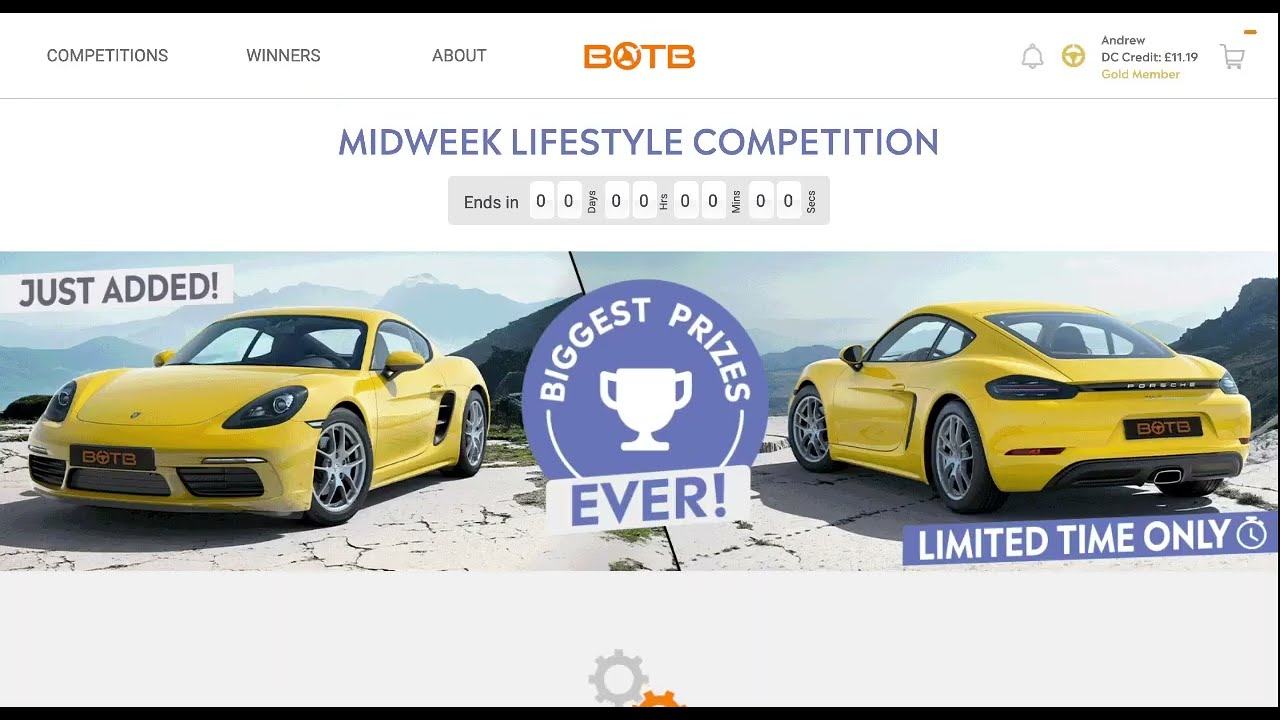 BOTB  Mega Midweek competition this week