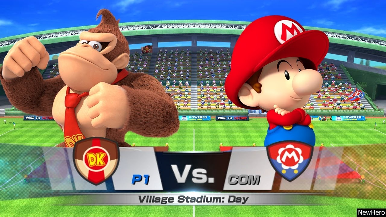 Mario Sports Superstars - Donkey Kong/Mario Vs. Baby Mario/Peach