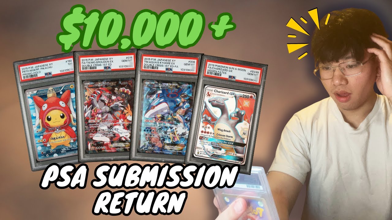 10K PSA SUBMISSION RETURN UNBOXING // POKEMON GRADED CARDS REVEALED!!!