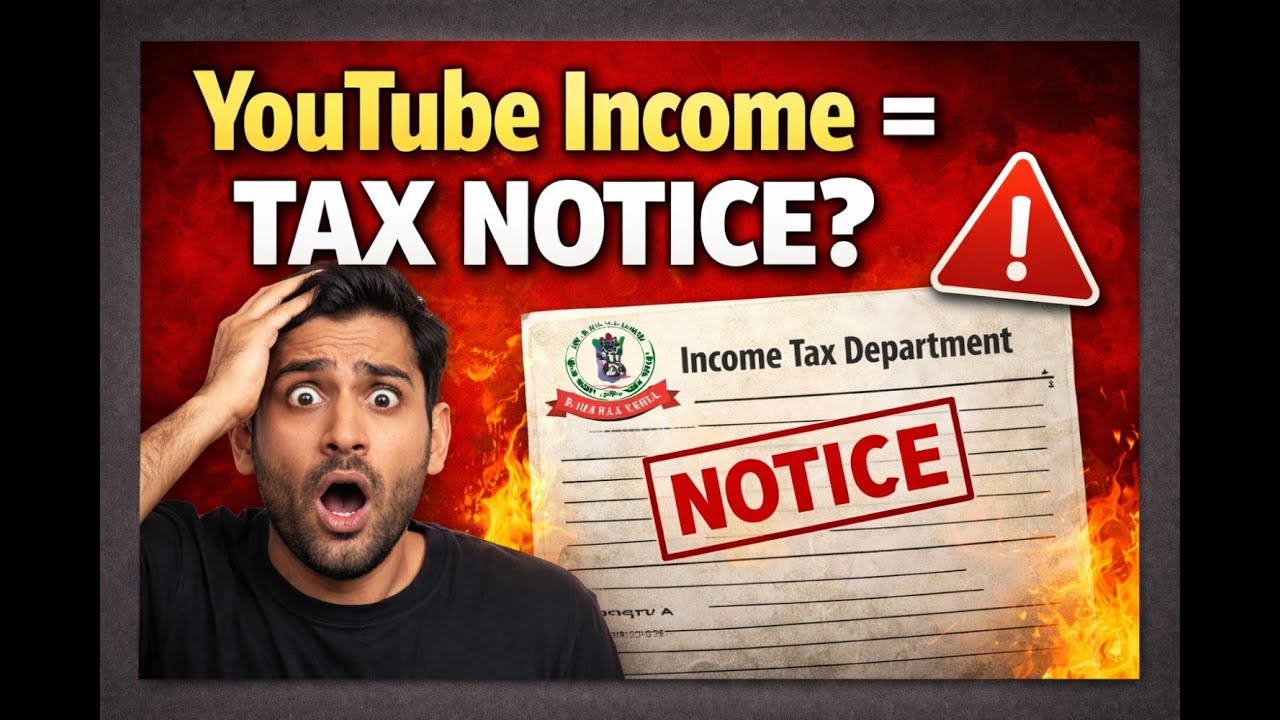 YouTube Income = Tax Notice? 🚨GST, ITR & Tax Rules for Indian YouTubers
