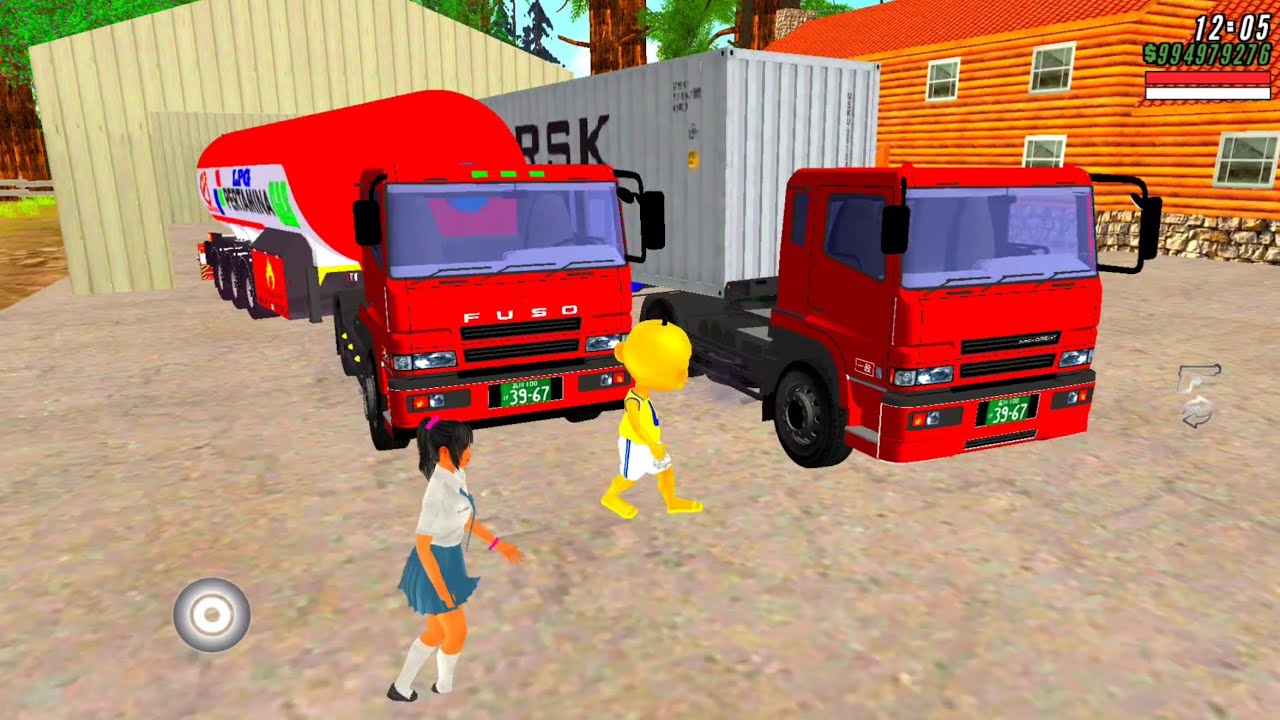 Upin antar Kak Ros Sekolah Naik Truk Tronton , Ketemu Rombongan Hantu dijalan 🤣 Dunia Oyya
