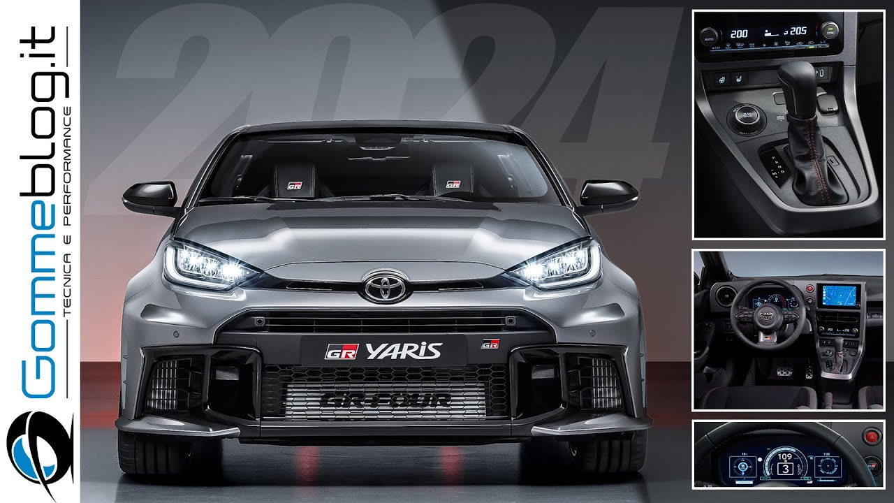 Новая Toyota Yaris GR (2024) 🇯🇵 8-ступенчатая автоматическая коробка передач, 280 л.с., новый салон