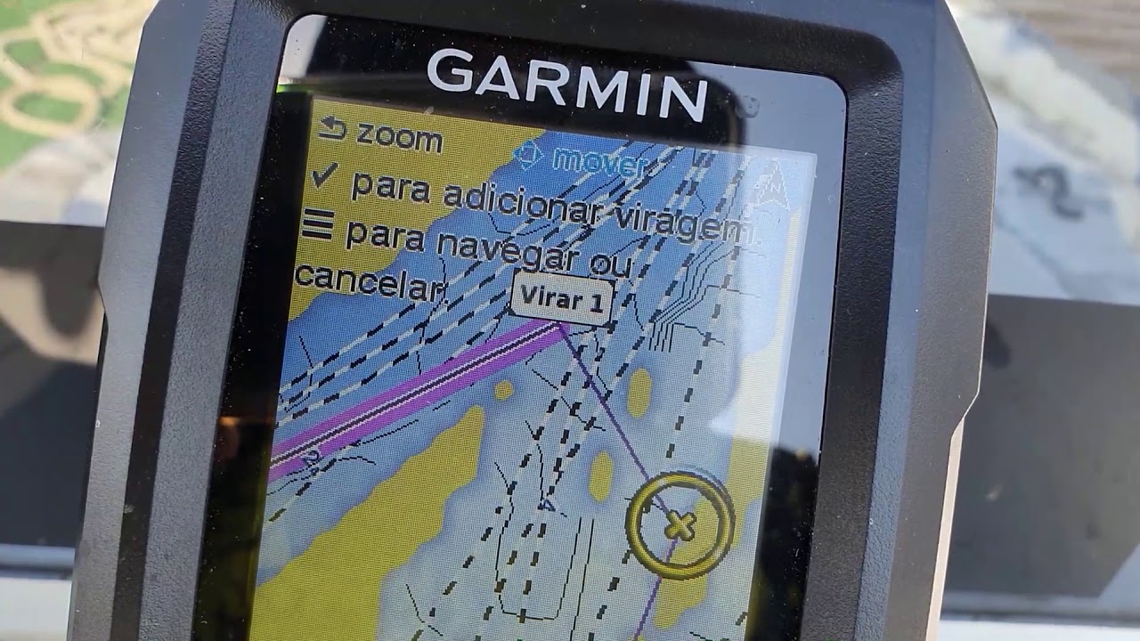Criando uma rota de navegação nos sonares FishFinder/Sonar Garmin Striker 4 Plus