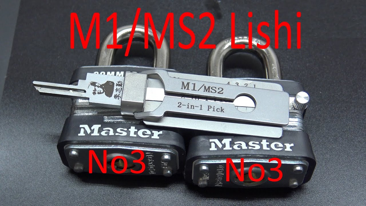 (471) M1/MS2 Lishi Picking & Decoding 2 Master Lock №3 Навесные замки
