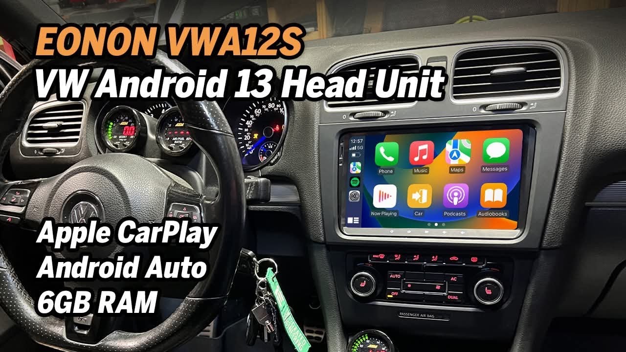 Головное устройство Volkswagen Eonon VWA12S-6G MK6 Android Auto Apple CarPlay Android 13