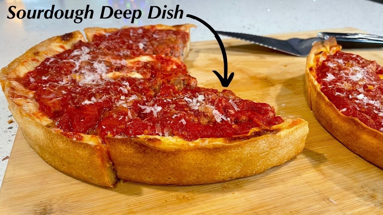 Sourdough Chicago-Style Deep Dish Pizza