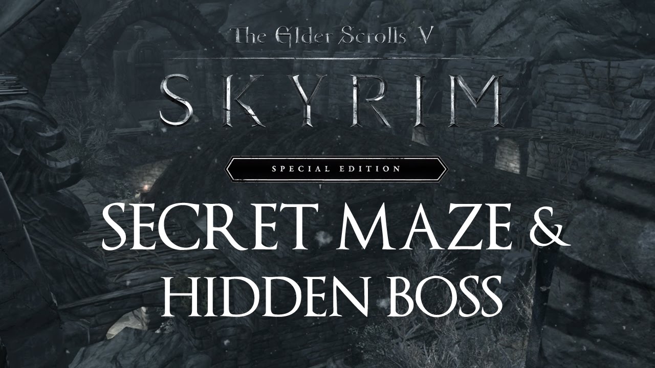 Skyrim Special Edition Секретный лабиринт и скрытый босс (Лабиринт Шалидора)