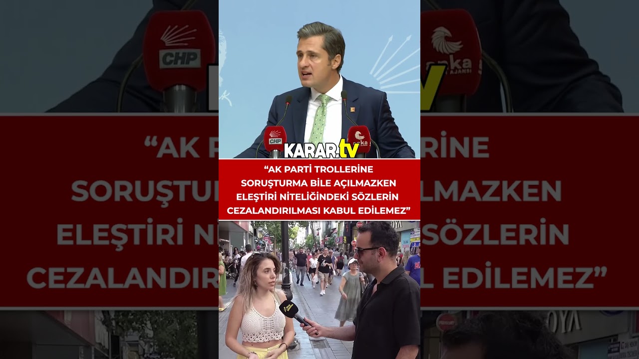 Y&uuml;cel: AK Parti trollerine soruşturma bile a&ccedil;ılmazken eleştirilerin cezalandırılması kabul edilemez.