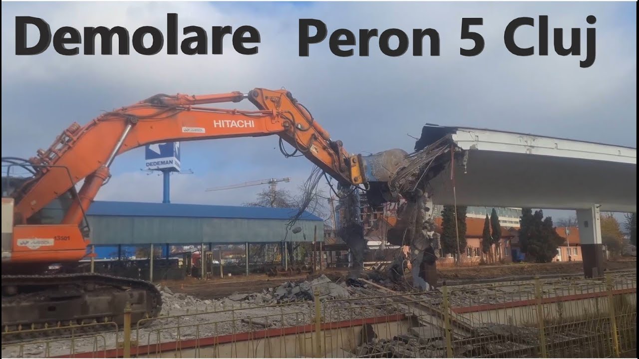 Demolarea Peronului din Cluj-Napoca/ Demolation in Cluj-Napoca Station 16 Nov 2024