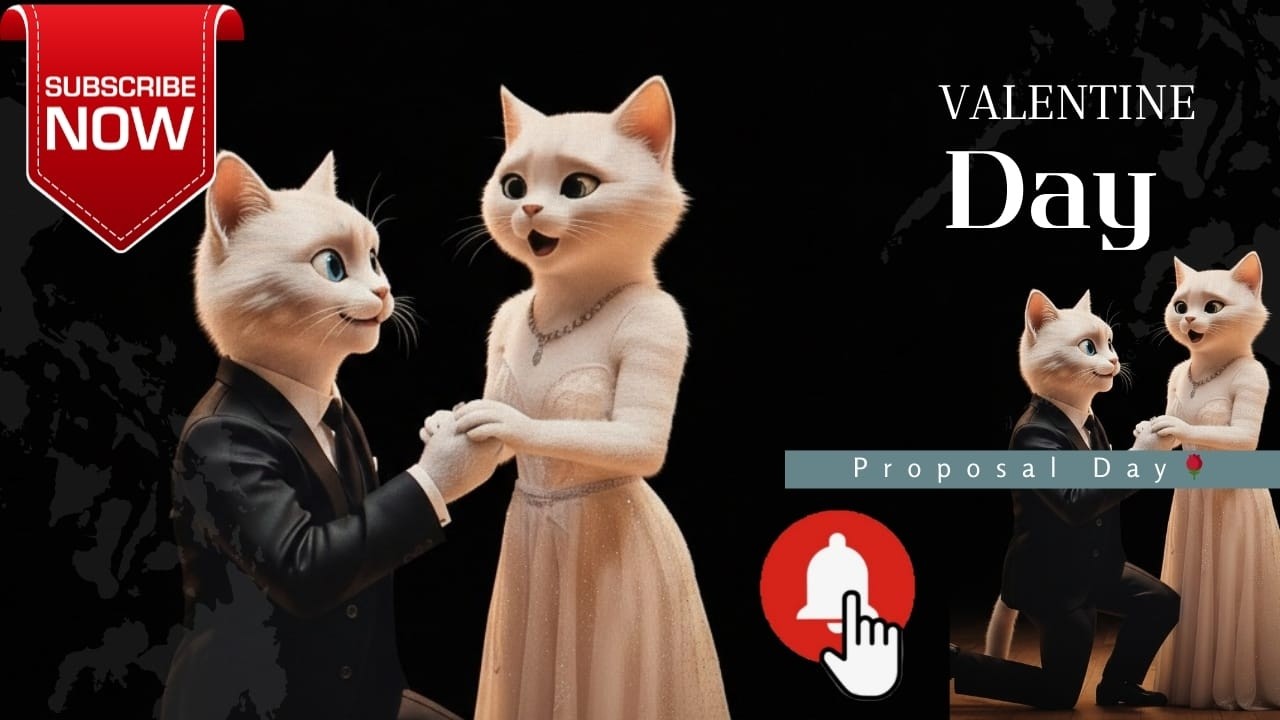 “Leo & Luna’s😻💖 Cute Valentine Love Story – Song Included! 🎵❤️”