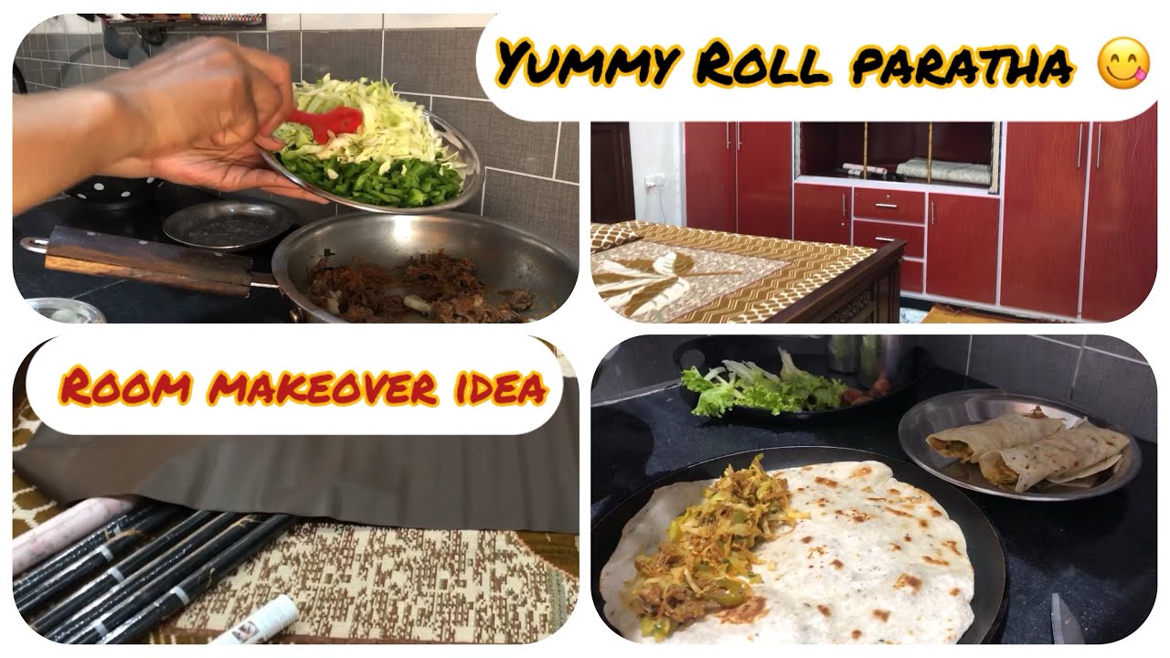 Roll paratha recipe | room makeover ideas | daily routine 