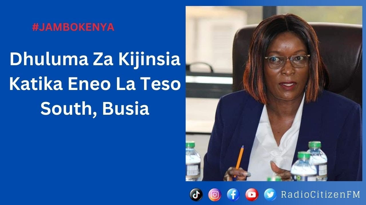Mary Emaase, MP Teso South Azungumzia Kuongezeka Kwa Visa Vya Dhuluma Za Kijinsia Katika Eneo Hilo
