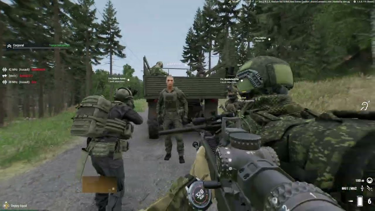 1 LIFE SURVIVAL on WCS NA3 ARMA Reforger -  from Server START!