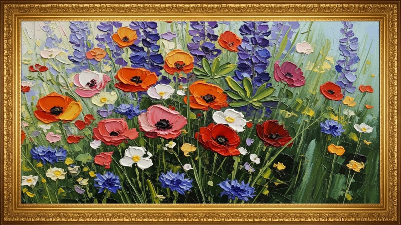 Elegant Floral Art Display | 2 Hour Relaxing TV Art Screen