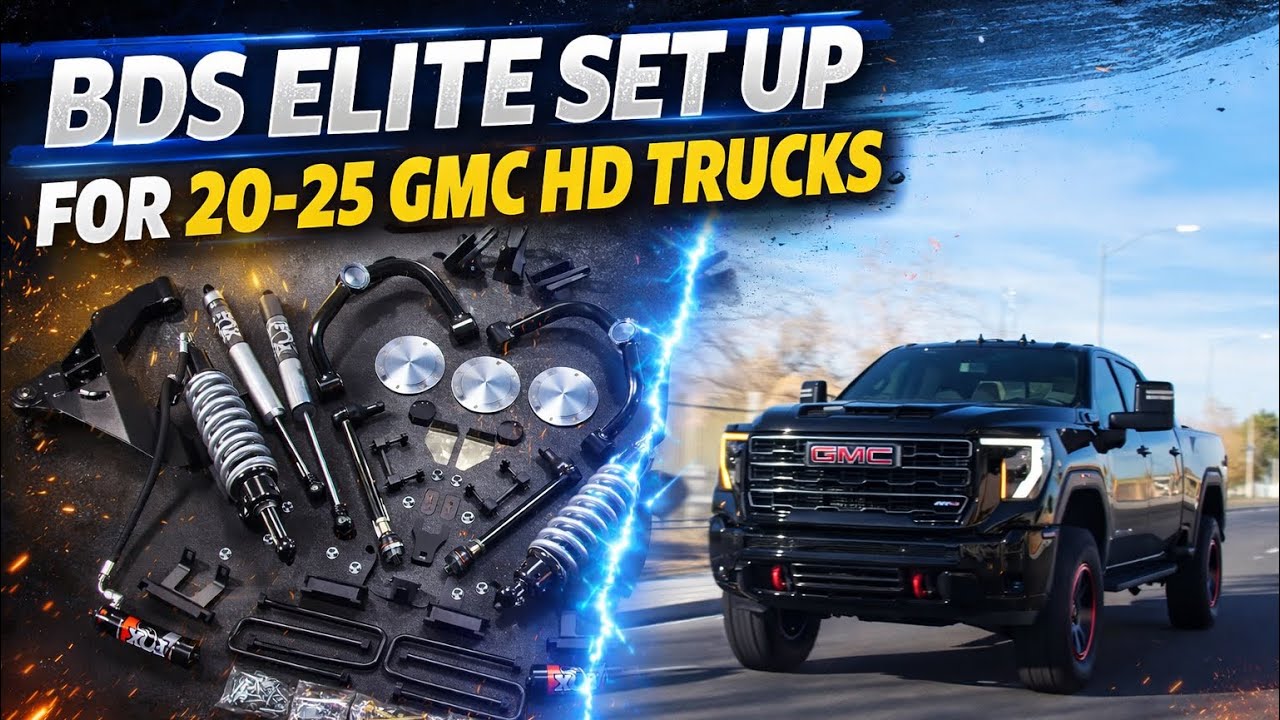 Комплект для увеличения дорожного просвета на 3 дюйма от BDS для Chevy/GMC 2500 2020-2025 годов в...