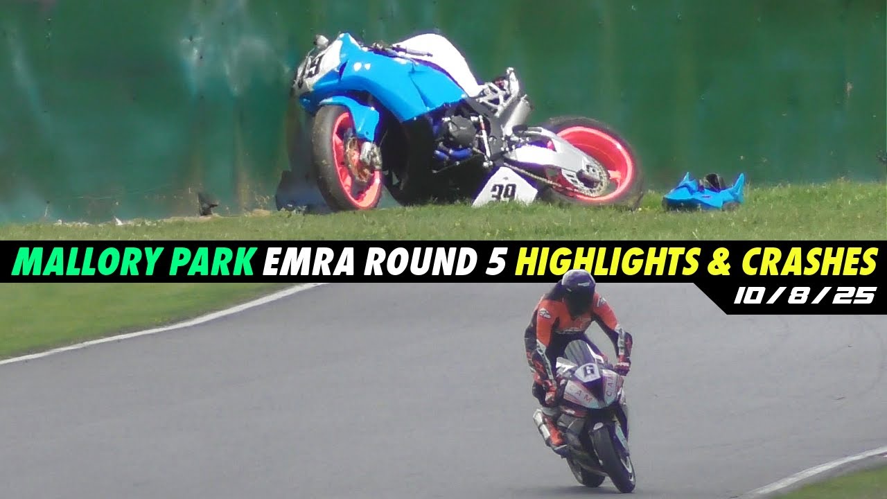 Mallory Park Crashes/Highlights, EMRA Round 5, 10/8/25