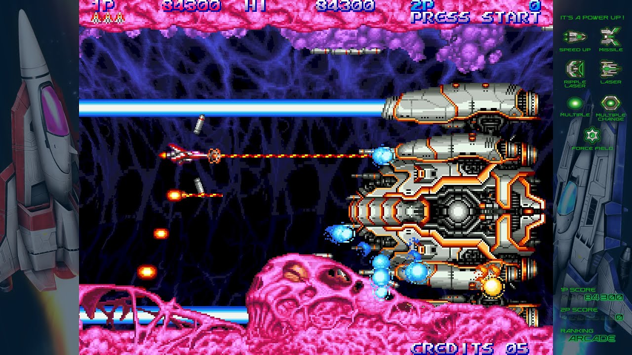 GRADIUS ORIGINS Gameplay 🚀 PS5 - SALAMANDER III