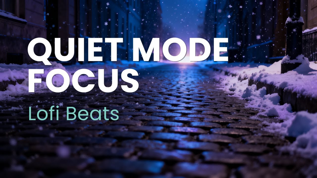 Quiet Mode Focus | Relaxing Lofi Beats with Fireplace Ambience (1 Hour)