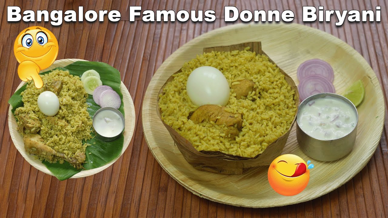 Chicken Donne Biryani, a Specialty From Karnataka