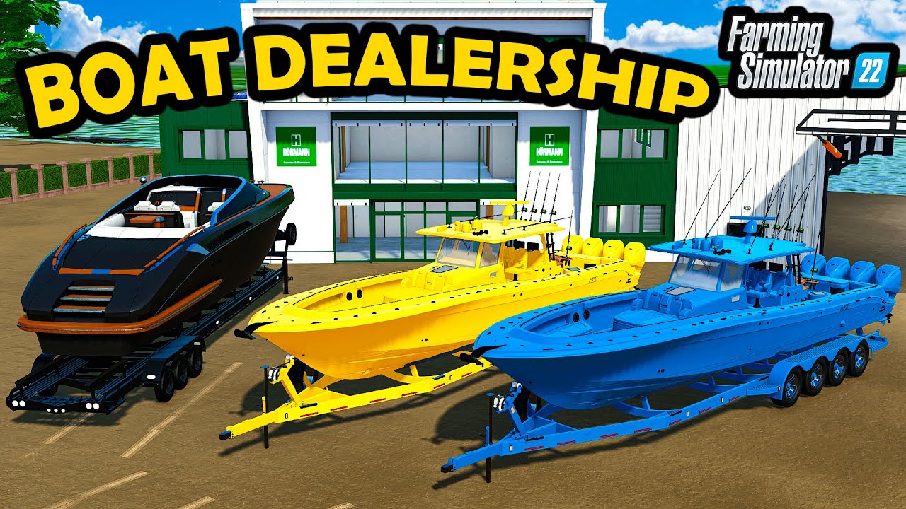 BUILDING $4,999,999 BOAT DEALERSHIP! (LUXURY SPEED BOAT) | FS22