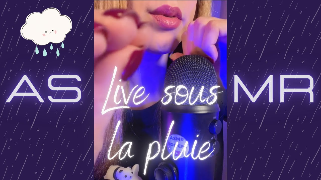 ASMR Français Live TikTok ☔️ avec pluie et orages en fond ⛈