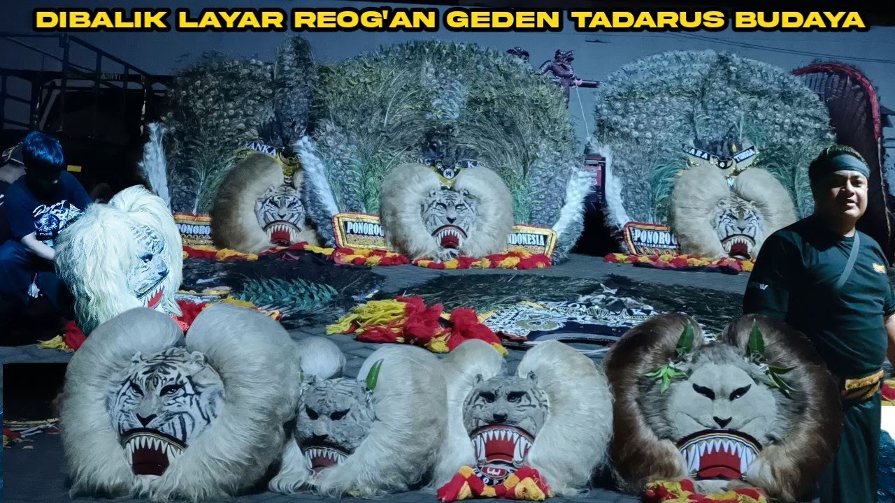 PERSIAPAN PARA PEMBARONG SEBELUM PENTAS TADARUS BUDAYA di ALUN-ALUN PONOROGO