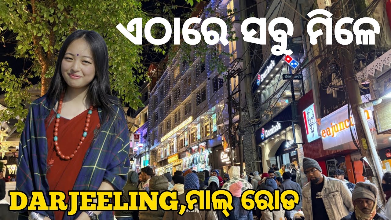 Darjeeling Mall Road Nightlife | ଏଠାରେ ସବୁ ମିଳେ | Dipak Odia Vlogs #odiavlog 