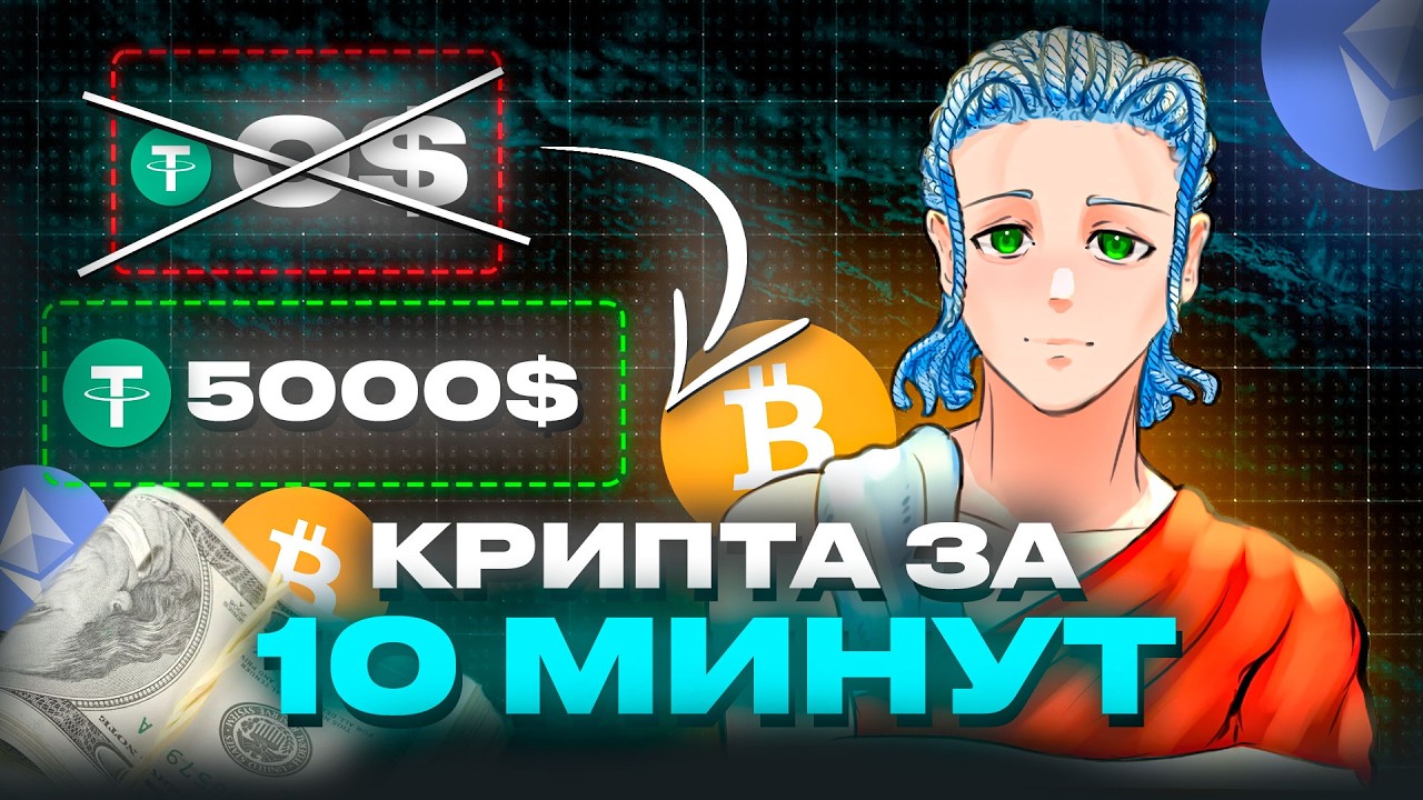 КРИПТА ЗА 10 МИНУТ: ПОЛНЫЙ ГАЙД ОТ А ДО Я