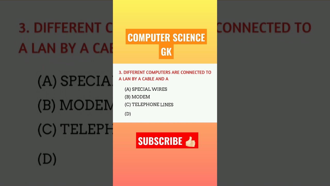 COMPUTER SCIENCE GK |GK in English | GK for all Competitive Exams | Computer Science MCQ #shorts