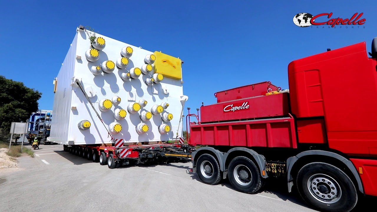 Un colis carr&eacute;ment XXL de 190 tonnes : convoi exceptionnel du Groupe Capelle