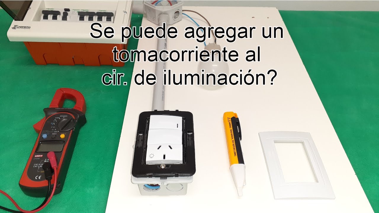 Como instalar un interruptor y tomacorriente en la misma caja