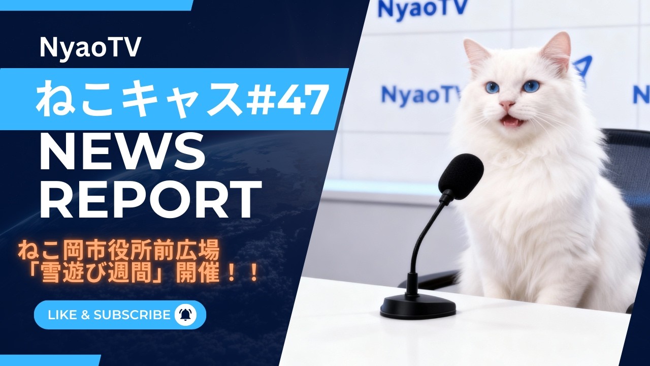 【ねこキャス #47】雪遊び週間、開会式は行われました