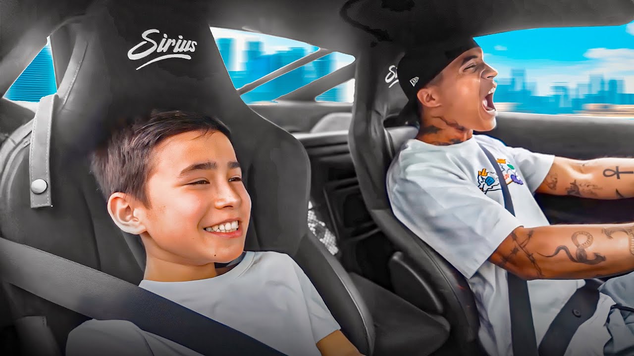 JE CHOQUE MES PETITS FRÈRES AVEC MA MCLAREN 😈 #SL45