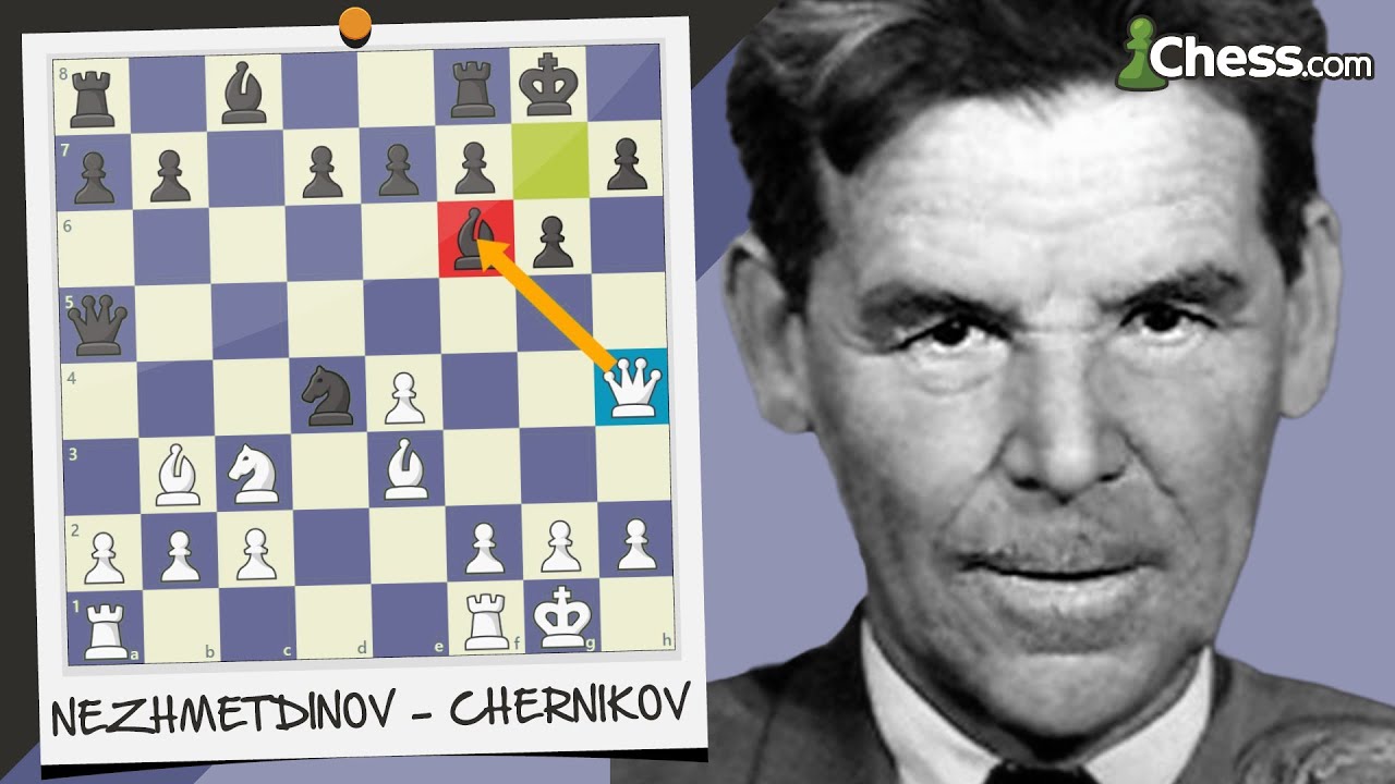 Un SACRIFICIO de DAMA MEMORABLE | Nezhmetdinov vs. Chernikov